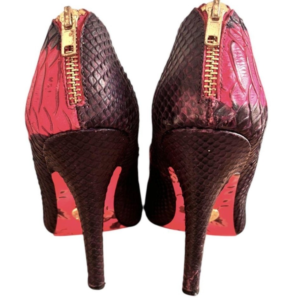 VINTAGE BESTEY JOHNSON‎ ZIPPER PUMPS SZ. 9 - Picture 4 of 6
